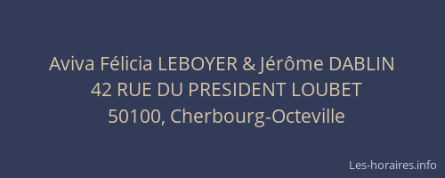 Aviva Félicia LEBOYER & Jérôme DABLIN