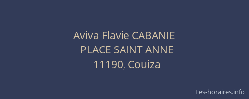 Aviva Flavie CABANIE