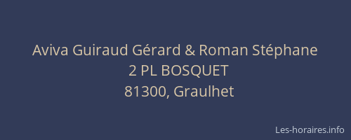 Aviva Guiraud Gérard & Roman Stéphane
