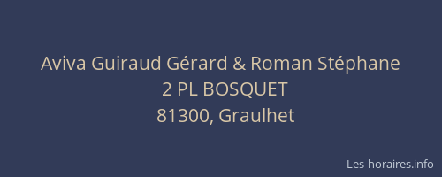 Aviva Guiraud G&eacute;rard & Roman St&eacute;phane