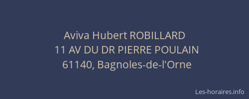 Aviva Hubert ROBILLARD