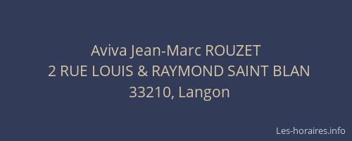 Aviva Jean-Marc ROUZET