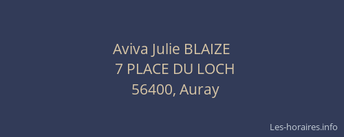 Aviva Julie BLAIZE