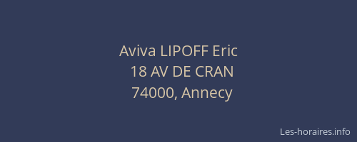 Aviva LIPOFF Eric