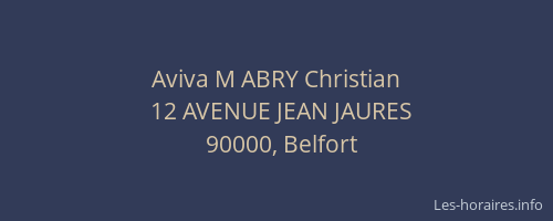 Aviva M ABRY Christian