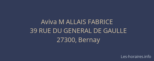 Aviva M ALLAIS FABRICE