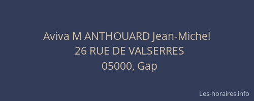 Aviva M ANTHOUARD Jean-Michel