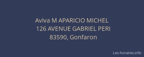 Aviva M APARICIO MICHEL