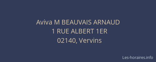 Aviva M BEAUVAIS ARNAUD