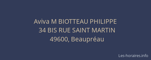 Aviva M BIOTTEAU PHILIPPE