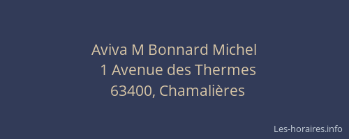Aviva M Bonnard Michel