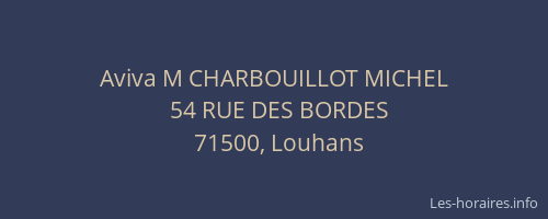 Aviva M CHARBOUILLOT MICHEL