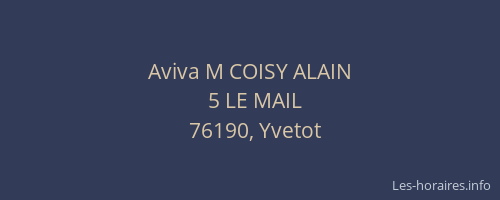 Aviva M COISY ALAIN
