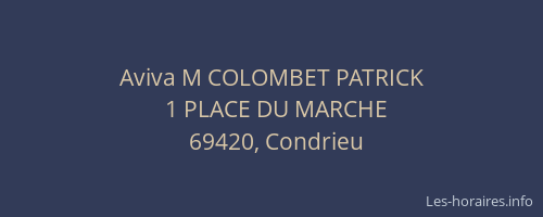 Aviva M COLOMBET PATRICK