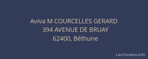Aviva M COURCELLES GERARD
