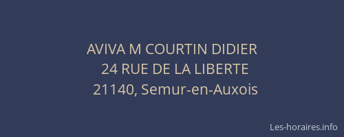 AVIVA M COURTIN DIDIER