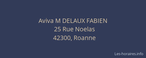 Aviva M DELAUX FABIEN