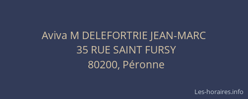 Aviva M DELEFORTRIE JEAN-MARC