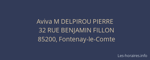 Aviva M DELPIROU PIERRE