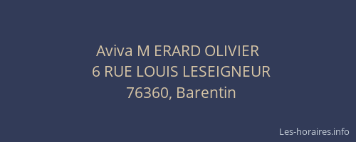 Aviva M ERARD OLIVIER