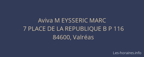 Aviva M EYSSERIC MARC