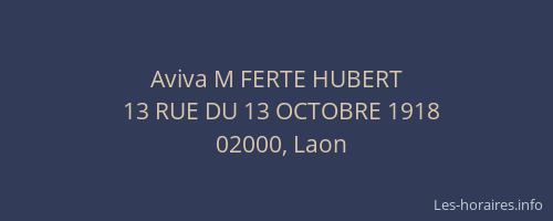 Aviva M FERTE HUBERT