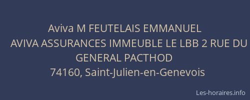 Aviva M FEUTELAIS EMMANUEL