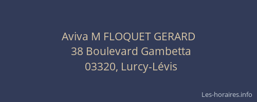 Aviva M FLOQUET GERARD