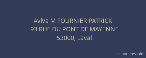 Aviva M FOURNIER PATRICK