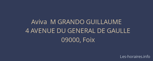 Aviva  M GRANDO GUILLAUME