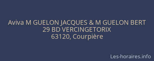 Aviva M GUELON JACQUES & M GUELON BERT