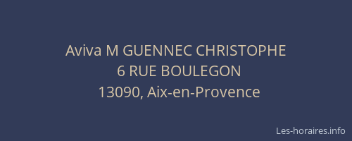 Aviva M GUENNEC CHRISTOPHE