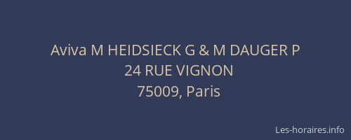 Aviva M HEIDSIECK G & M DAUGER P