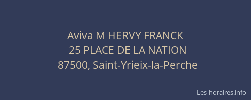 Aviva M HERVY FRANCK