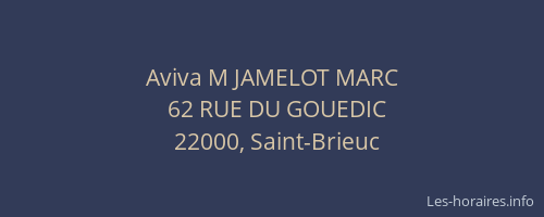 Aviva M JAMELOT MARC