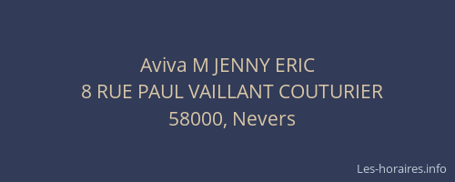 Aviva M JENNY ERIC
