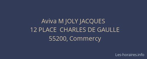 Aviva M JOLY JACQUES