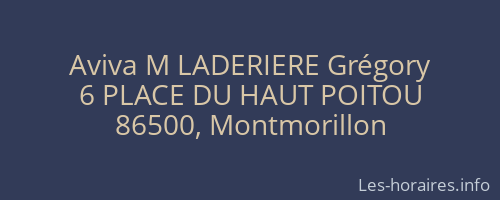 Aviva M LADERIERE Grégory