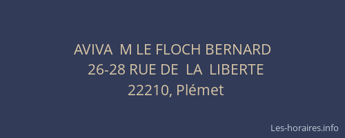 AVIVA  M LE FLOCH BERNARD
