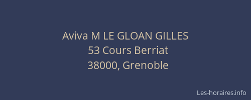 Aviva M LE GLOAN GILLES