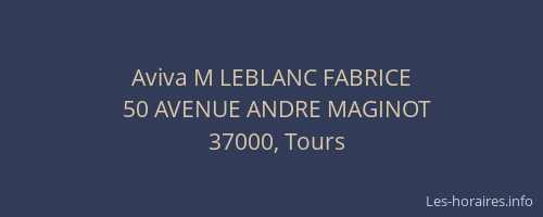 Aviva M LEBLANC FABRICE