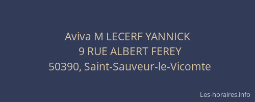 Aviva M LECERF YANNICK