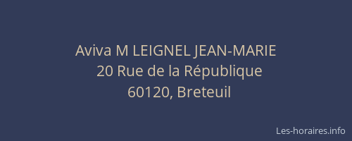 Aviva M LEIGNEL JEAN-MARIE