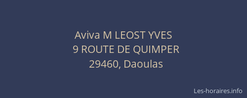 Aviva M LEOST YVES