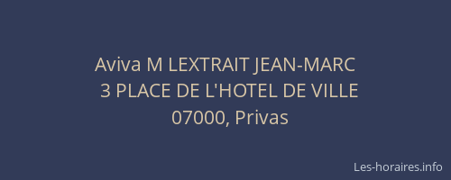 Aviva M LEXTRAIT JEAN-MARC