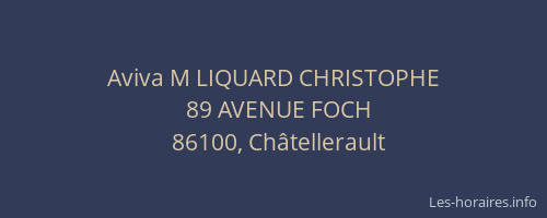 Aviva M LIQUARD CHRISTOPHE