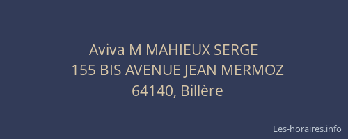 Aviva M MAHIEUX SERGE