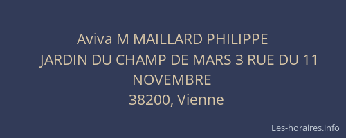 Aviva M MAILLARD PHILIPPE