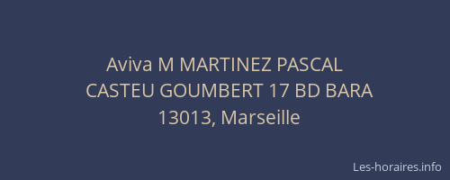 Aviva M MARTINEZ PASCAL