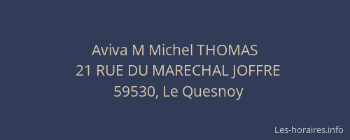 Aviva M Michel THOMAS